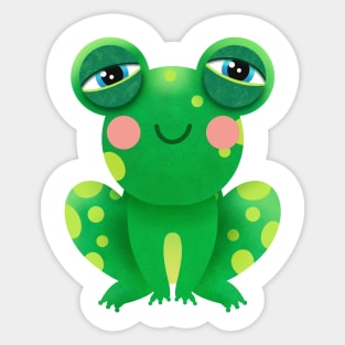 Happy frog Sticker